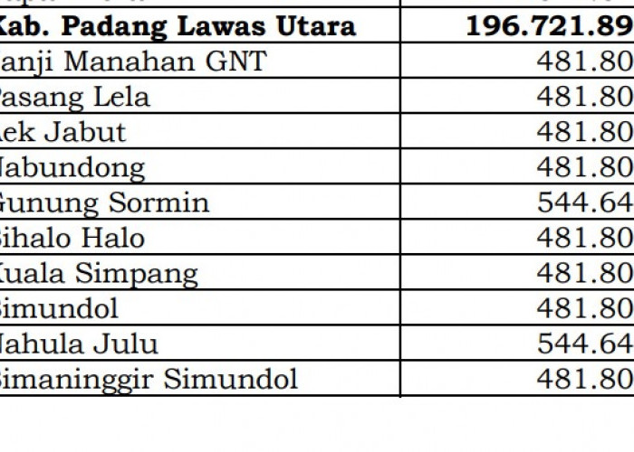 Simak Rincian Dana Desa 2024 Padang Lawas Utara, Sumatera Utara: 6 Desa 1 Miliar