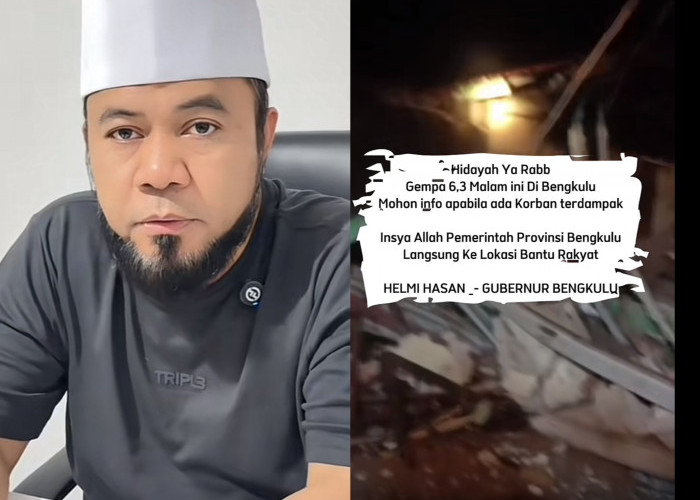 Gempa Bengkulu Guncang Warga: Rumah Roboh, Gubernur Turun Tangan via TikTok