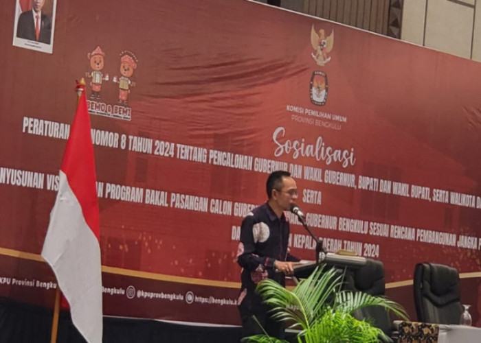 Sosialisasikan PKPU No 8 Tahun 2024 di Hotel Mercure, KPU Provinsi Bengkulu: PKPU Jadi Acuan dan Rujukan Kami