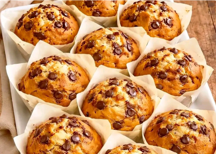 Resep Muffin Cokelat Montok ala Bakery, Lembut Mengembang dan Choco Chips Meledak