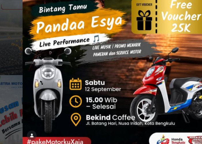 Honda GenSpace Bengkulu Hadir di Bekind Coffee, Ada Live Performance dan Voucher Gratis