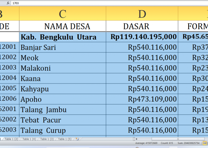 Rincian Dana Desa 2025 di Bengkulu Utara: Fokus pada Penggunaan untuk Pemberdayaan Desa