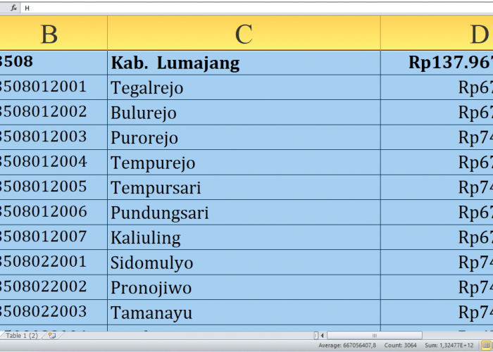 Rincian Dana Desa 2025 Lumajang Provinsi Jawa Timur Rp219 Miliar: Detail Lengkap dan Desa Terbesar Penerima