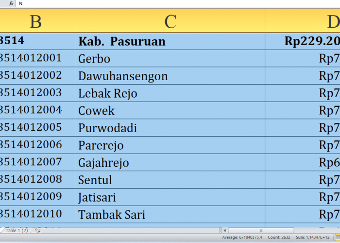 Detail per Desa, Rincian Dana Desa 2025 Pasuruan Jawa Timur Rp352,5 miliar: Siapa yang Terbesar dari A-M