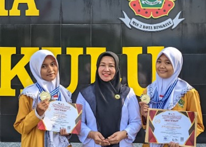 Keren! Dua Siswi MAN 2 Kota Bengkulu Sabet Lima Medali, Ajang Olimpiade Nusantara Islamic 2023