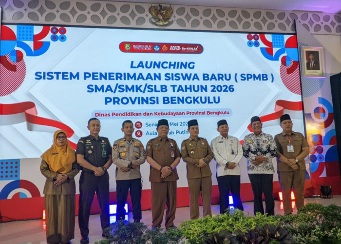 Pemprov Bengkulu Resmi Launching SPMB 2026, Titip Siswa dan Pungli Dilarang