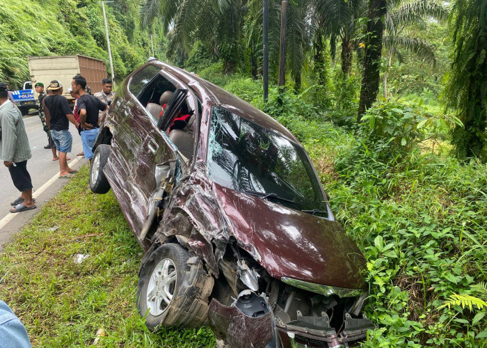 Dua Minibus Adu Banteng di Jalur Bengkulu–Manna, Dua Penumpang Luka