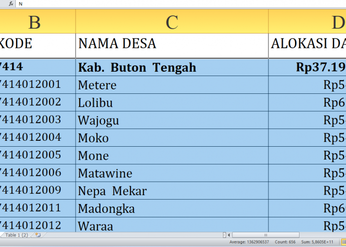 Rincian Dana Desa 2025 Buton Selatan Provinsi Sulawesi Tenggara Rp47,7 Miliar: Ini Lengkap dan Desa Terbesar