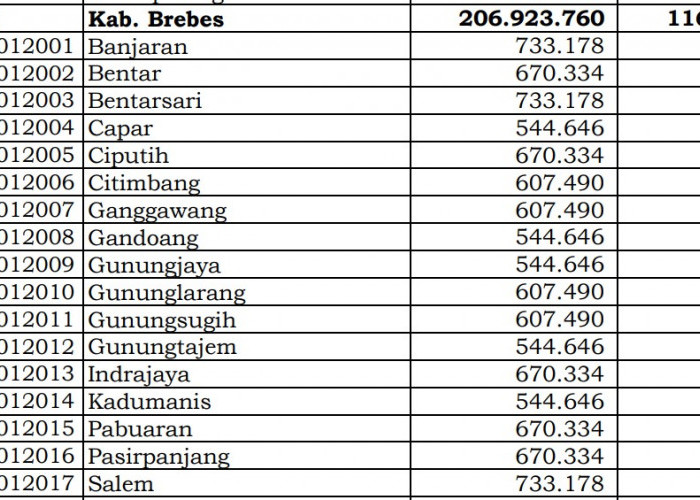 Simak Rincian Dana Desa 2024 Brebes 1, Jawa Tengah! 184 Desa 1 Miliar