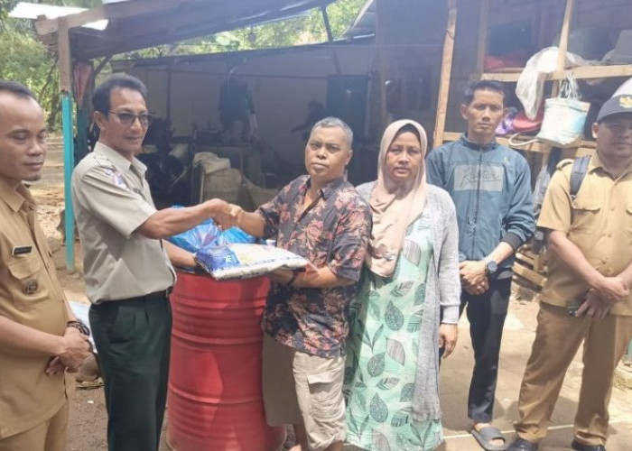 Gerak Cepat BPBD Mukomuko Serahkan Bantuan Korban Pohon Tumbang