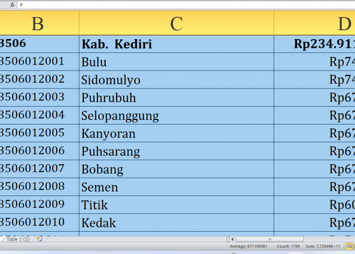 Rincian Dana Desa 2025 Tiap Desa di Kediri Provinsi Jawa Timur, Total Rp372,7 Miliar: Ini Desa Terbesar A-M