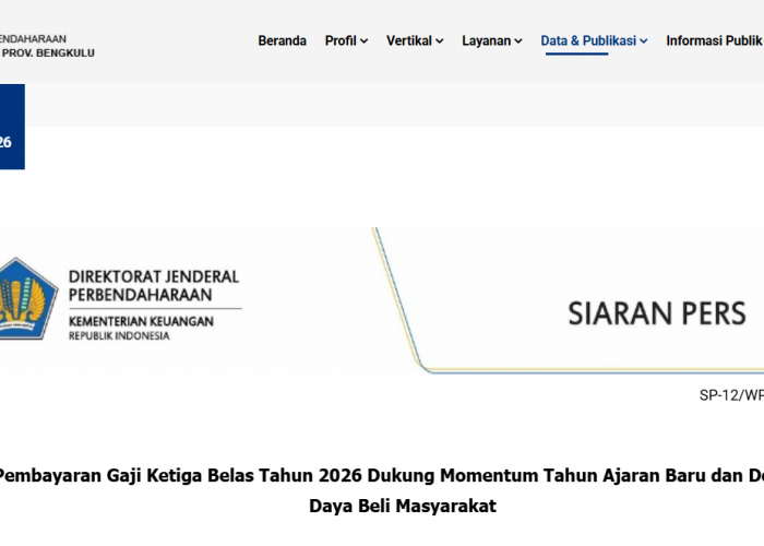 Gaji Ketiga Belas ASN di Bengkulu Cair Mulai 2 Juni, Rp140,6 Miliar Siap Dongkrak Ekonomi Daerah