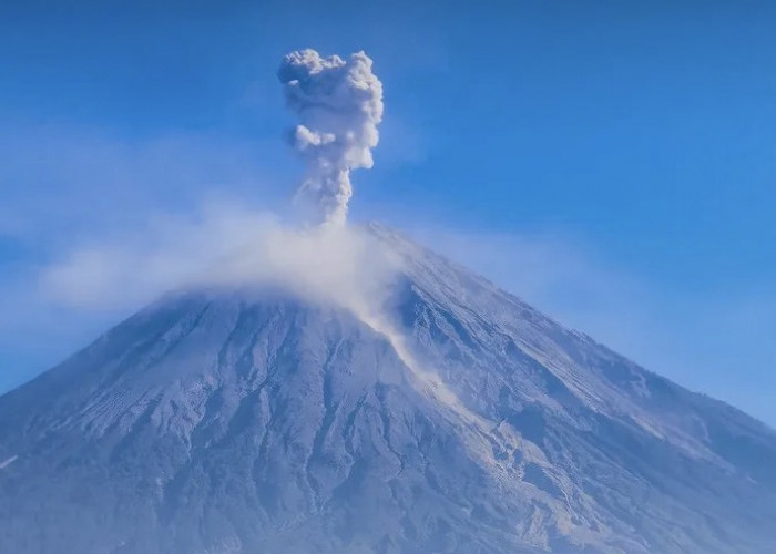 Gunung Semeru Erupsi Pagi Ini, Status Masih Siaga Level III
