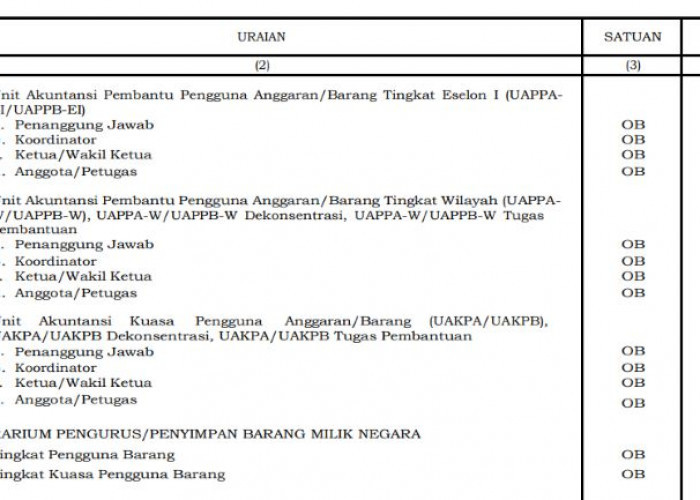 PMK Terbaru Tetapkan Honorarium Pengelola Sistem Akuntansi Instansi 2026, Pengarah UAPA Maksimal Rp420 Ribu