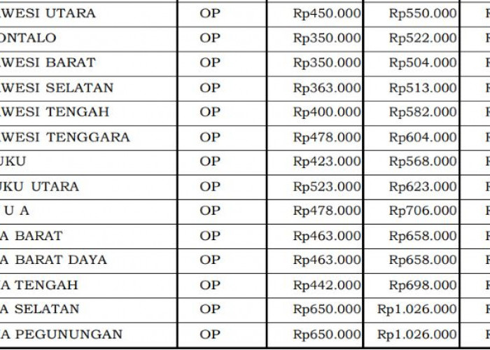 Biaya Rapat Halfday Eselon III Tahun 2026 Ditetapkan, Papua Rp472 Ribu Bengkulu Rp290 Ribu