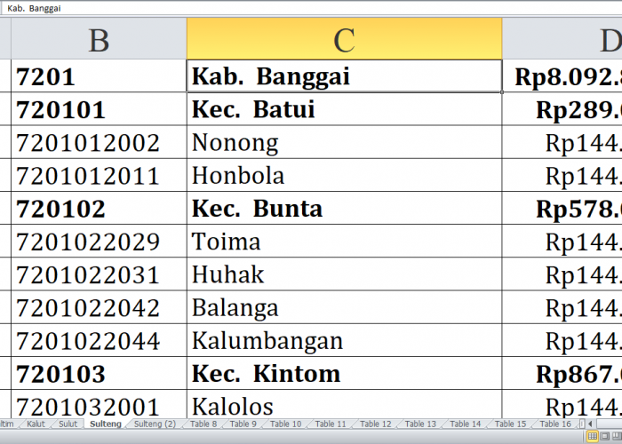 Desa di Kabupaten Banggai dan Poso Provinsi Sulawesi Tengah Raih Dana Insentif Desa Tahun 2024, Berikut Ini Da