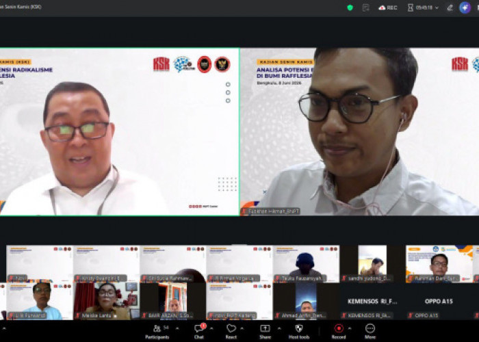 BNPT dAN FKPT Bengkulu Ungkap Tren Penurunan Indeks Potensi Radikalisme, Tekankan Pentingnya Literasi Digital 