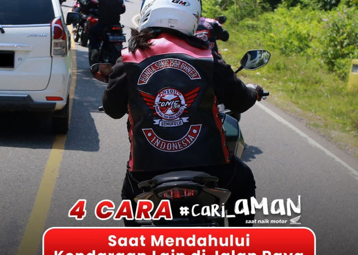 4 Tips Aman Mendahului Kendaraan Saat Touring Bersama Komunitas