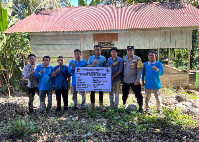 Prioritaskan Pendidikan Keagamaan, Desa Talang Sakti Bangun Gedung MDA dari Dana Desa Tahap Pertama