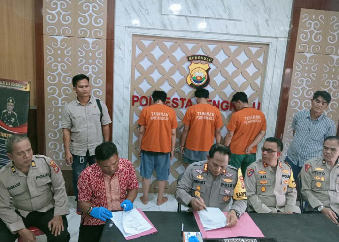 Tiga Residivis Ditangkap di Bengkulu, Polisi Amankan Ganja dan Sabu