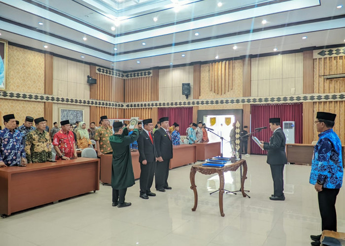 Kadis Dikbud dan Kadis Kesehatan Provinsi Bengkulu Resmi Dilantik, Ini Pesan Pj Sekda
