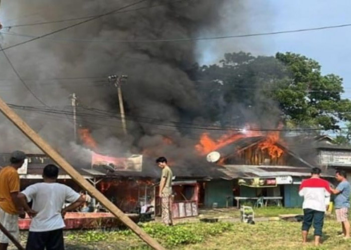 BREAKING NEWS: Ruko Semi Permanen di Bengkulu Utara Terbakar, Salah Satunya Milik Rektor 