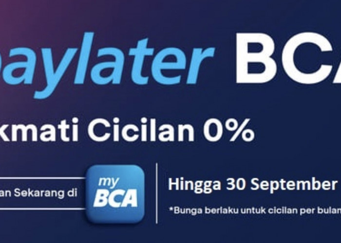 Bunga 0 % untuk Cicilan 1 dan 3 Bulan Pakai Paylater BCA, Jangan Sampai Lewat Catat Tanggalnya !