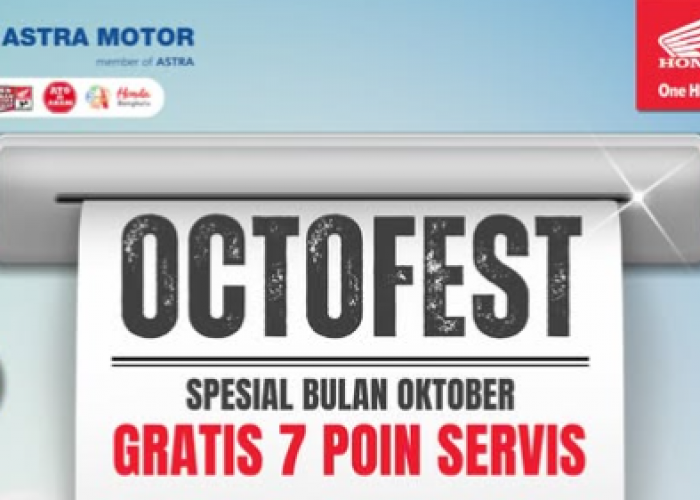 OCTOFEST Honda Bengkulu! Gratis 7 Poin Servis Motor Selama Oktober, Cek di AHASS Terdekat!