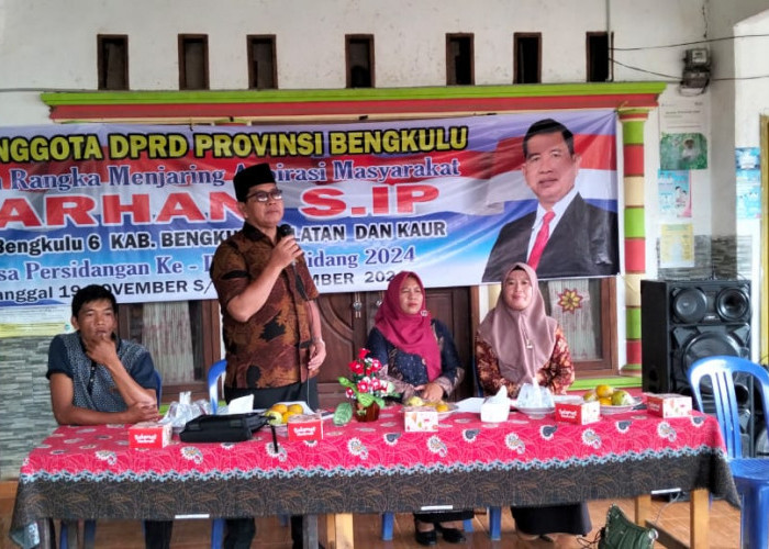 Reses Perdana, Anggota DPRD Provinsi Bengkulu Darhan, S.IP Tampung Puluhan Aspirasi Masyarakat dari Dapil