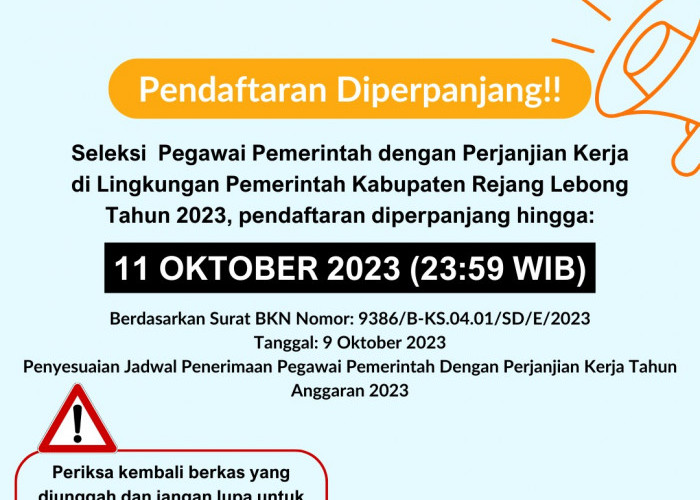 Pendaftaran PPPK Diperpanjang Hingga 11 Oktober 2023, Masih Ada Kesempatan Bagi yang Belum Daftar!