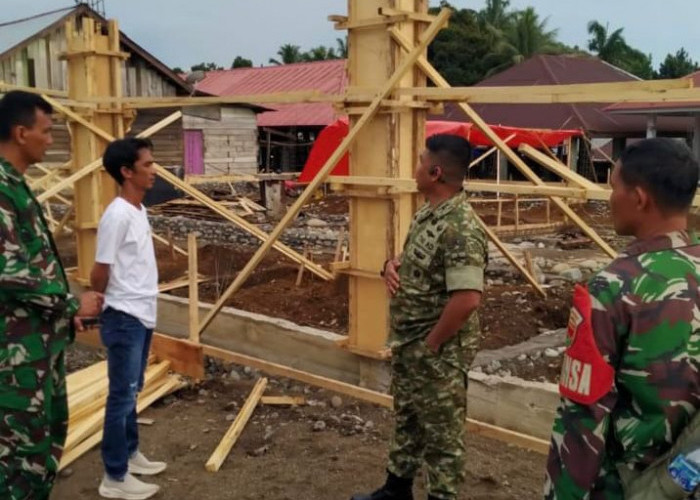 Dandim 0428 Mukomuko Tinjau Pembangunan Gerai KDKMP, Target 40 Persen Akhir 2025