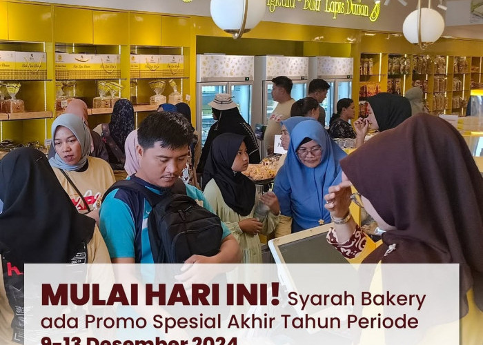 Promo Akhir Tahun Syarah Bakery, Nikmati Diskon 25% untuk Pecinta Makanan Manis di Bengkulu