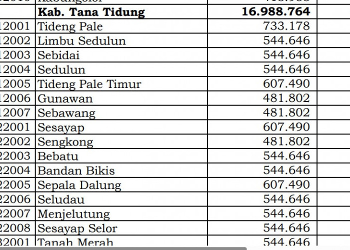 Rincian Dana Desa 2024 Tana Tidung, Kalimantan Utara: Simak Jawabannya di Sini