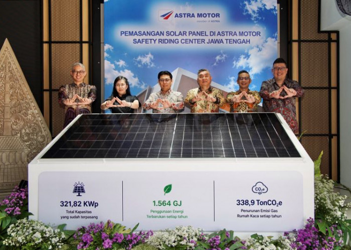 HUT ke-56 Astra Motor, Solar Panel 40 kWp Resmi Beroperasi untuk Tekan Emisi Karbon