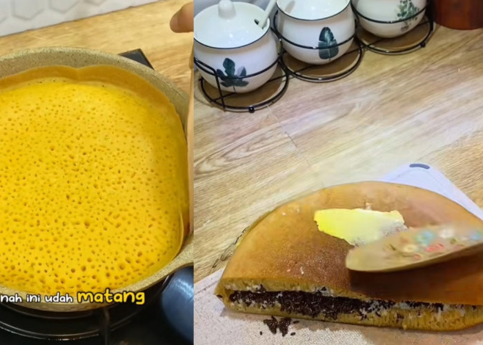 Resep Martabak Manis Bersarang di Rumah, Cukup Pakai Teflon dan Bahan Sederhana!