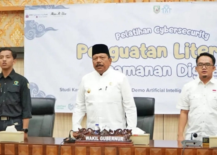 Wagub Mian Buka Pelatihan Cybersecurity, Dorong Penguatan Literasi Keamanan Digital dan Ekonomi Lokal