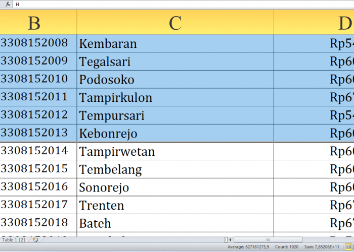 Rincian Dana Desa 2025 Magelang Provinsi Jawa Tengah Rp358,8 Miliar: Detail Lengkap dari M-W