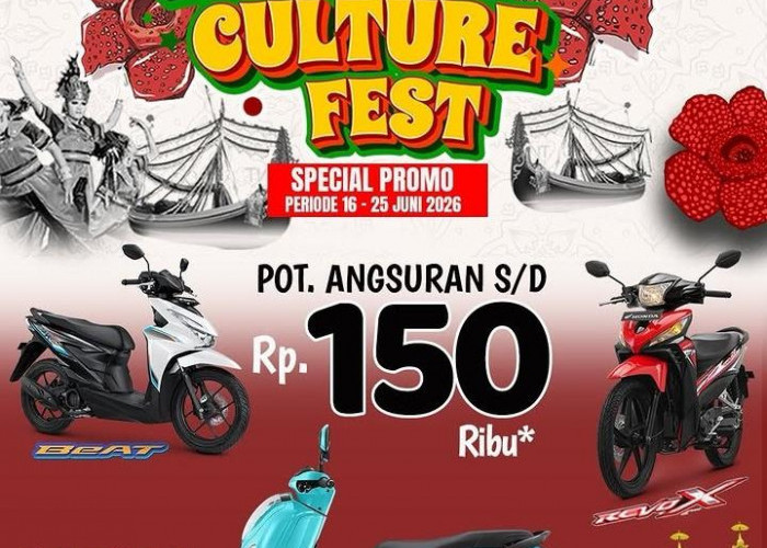 Honda Culture Fest 2026 Tebar Promo Potongan Angsuran hingga Rp150 Ribu untuk Konsumen Bengkulu