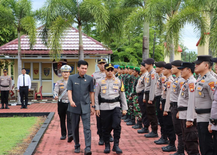Amankan Natal dan Tahun Baru, Polres Mukomuko Gelar Apel Pasukan Gabungan Operasi Lilin Nala 2025