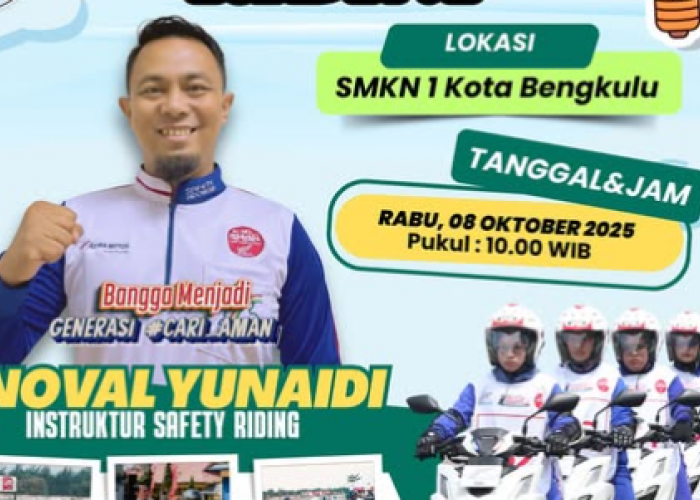 Astra Motor Bengkulu Ajak Pelajar SMKN 1 Bengkulu Jadi Generasi #Cari_Aman Lewat Safety Riding Education