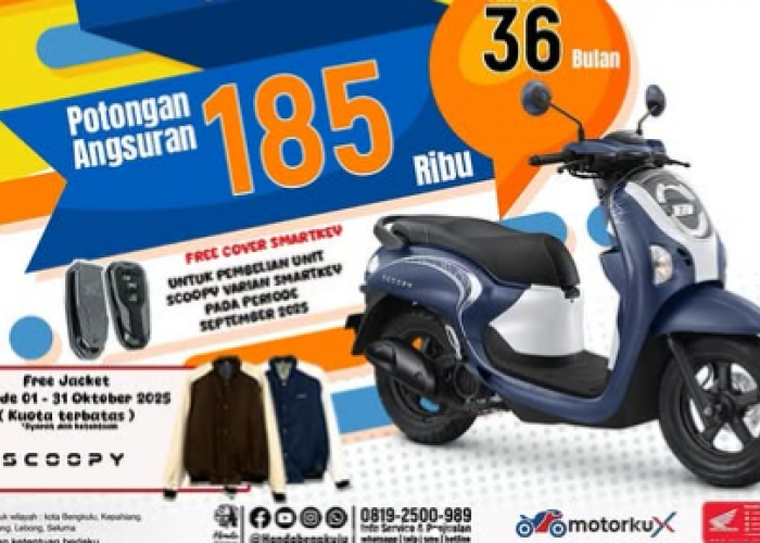BOOMtober Honda Bengkulu: Cicilan Super Hemat, Potongan Hingga Rp7,2 Juta Sepanjang Oktober!