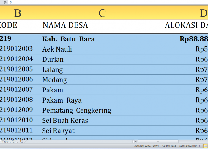 Dana Desa 2025 Batu Bara Rp130,2 Miliar: Rincian Lengkap dan Desa Terbesar Penerima