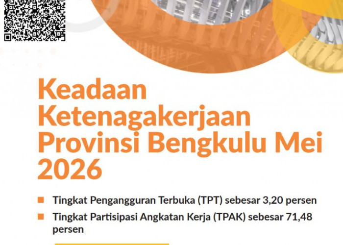 Angkatan Kerja Bengkulu Tembus 1,16 Juta Orang, Pekerja Informal Masih Dominan