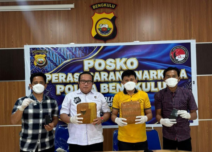 Warga Kaur Ditangkap di Bengkulu, Polisi Sita 2 Kg Ganja dan Paket Sabu