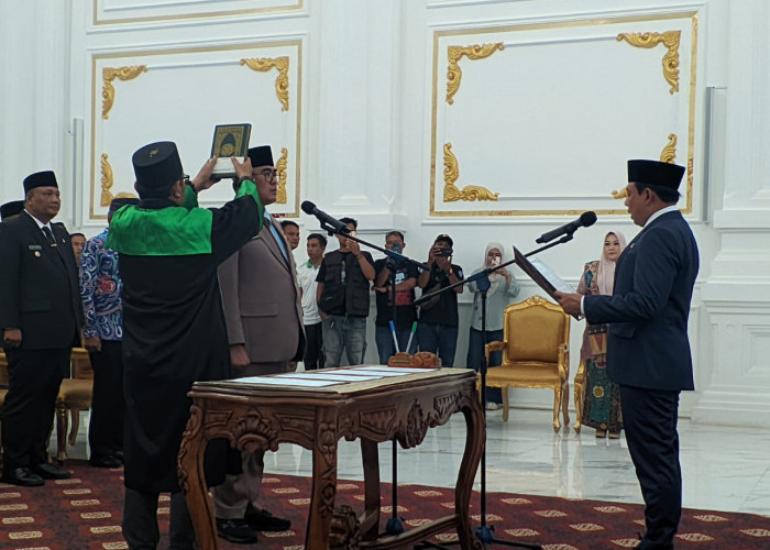 Medy Pebriansyah Resmi Dilantik Jadi Pj Sekda Kota Bengkulu