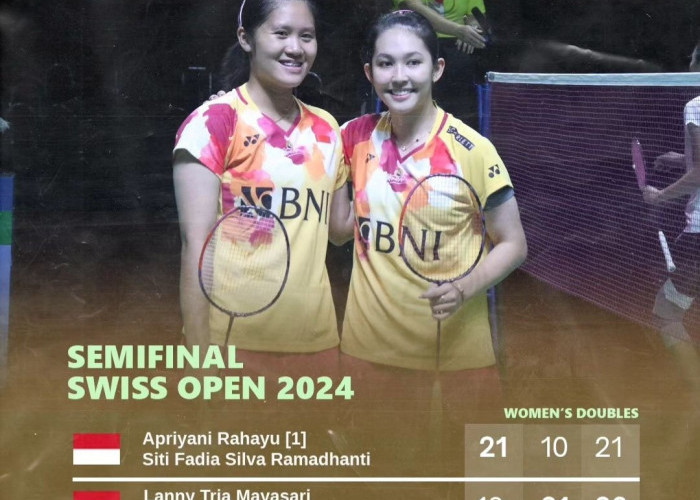 Update Swiss Open 2024, Ribka/Lanny Melesat ke Final Usai Singkirkan Apriyani/Siti