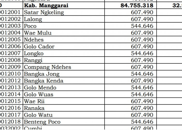 Rincian Dana Desa 2024 Manggarai, NTT: Cek Jawabannya di Sini