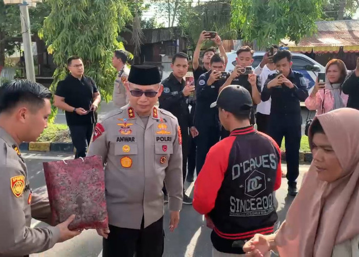 Sinergi Polri dan Media, Polda Bengkulu Berbagi Takjil dan Santuni Anak Yatim