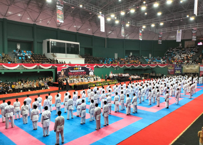 Resmi Dibuka, Kontingen INKANAS Pengda Bengkulu Targetkan 2 Emas Hari Pertama Kejurnas Karate Piala Kapolri