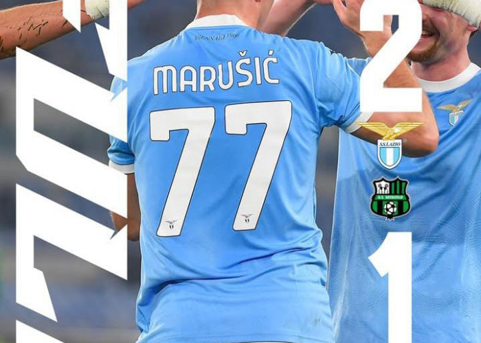 Hasil Liga Italia, Lazio Tekuk Sassuolo 2-1 Berkat Gol Dramatis Adam Marusic